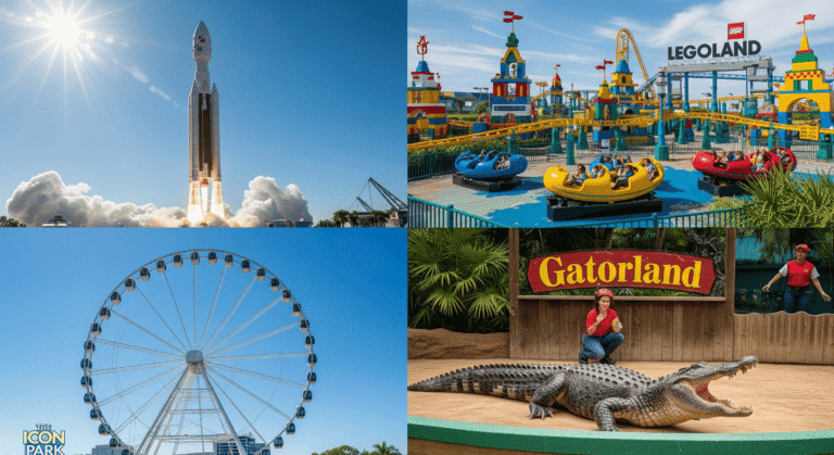 Family enjoying Orlando attractions with the Orlando All-Inclusive Pass.
