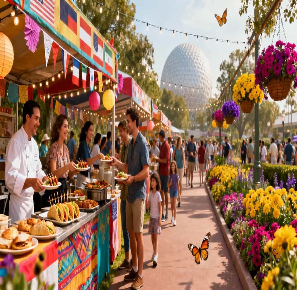 Celebrating the Epcot Food & Wine Festival, tastes from around the globe